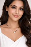 Anti tarnish cut crystal  Mangalsutra