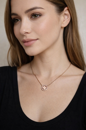 Anti tarnish cut crystal  Mangalsutra