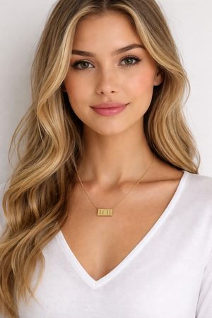 Anti tarnish 11:11 chain pendent