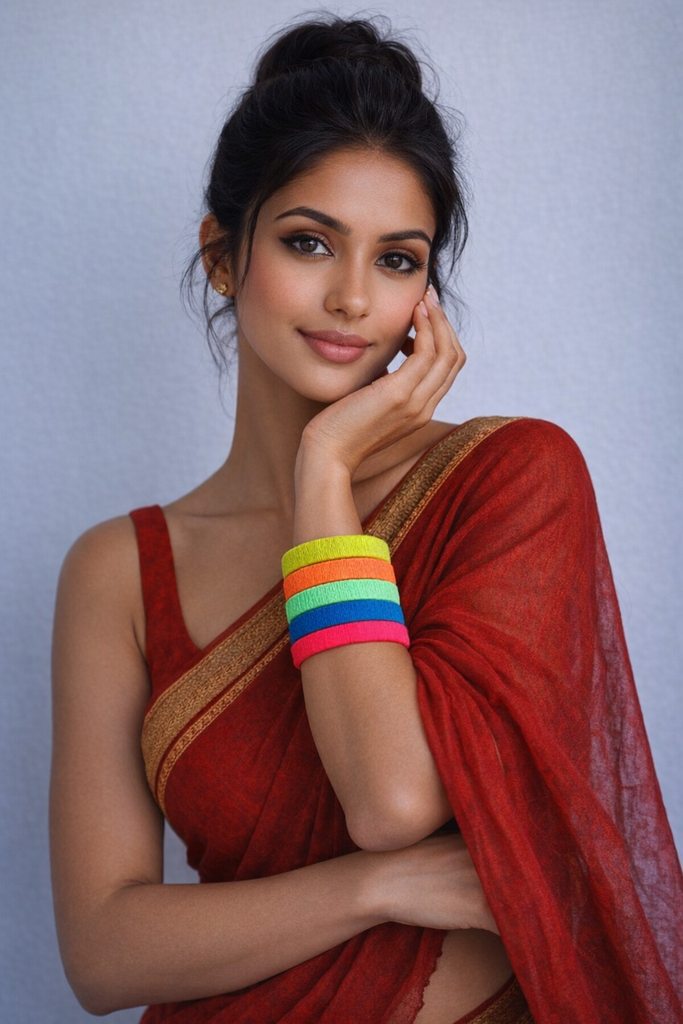 Neon colour Bangles-Set of -5