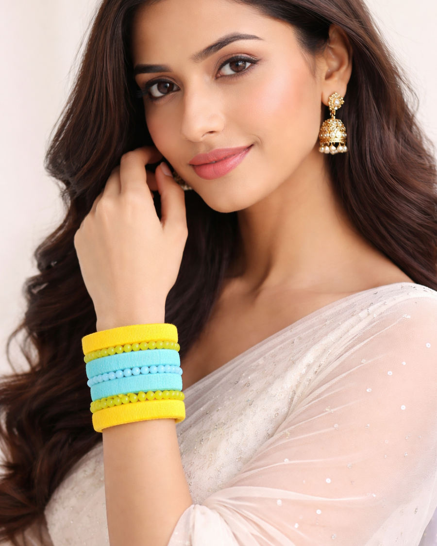 Handmade Colorful Ethnic Bangle Set