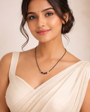 Blue charm mangalsutra