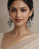 Tribal-Art Krishna-Radha Statement Earrings