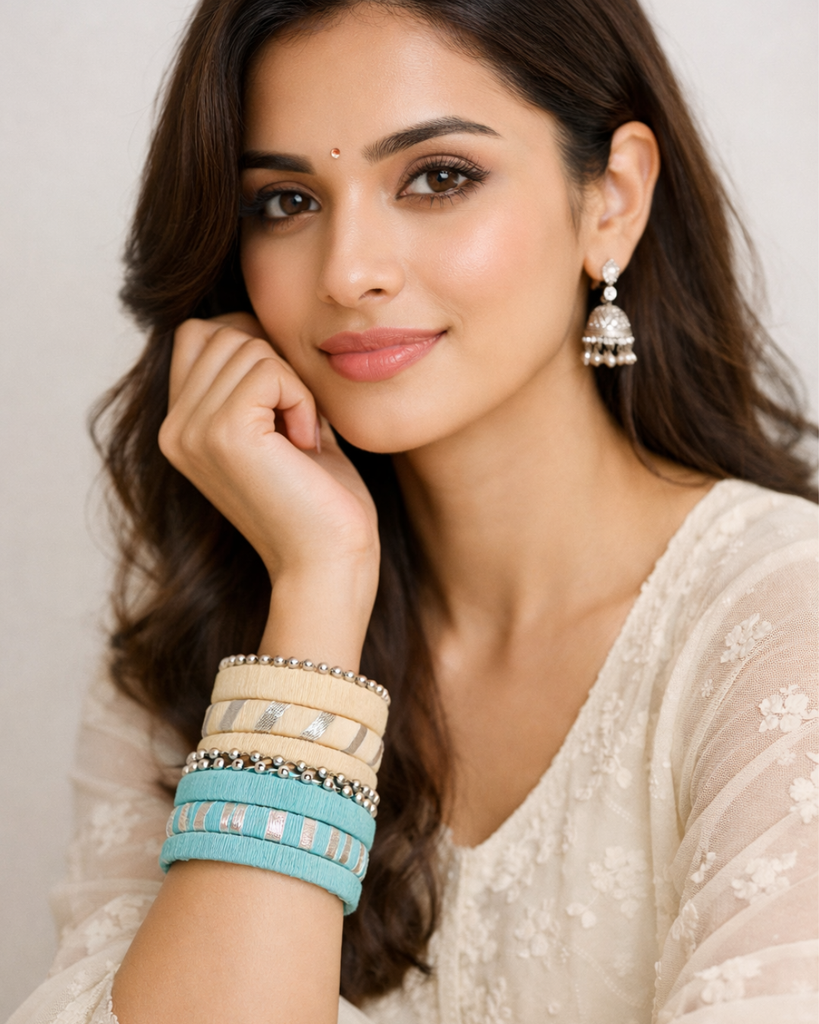 Handcrafted Thread Bangles Set