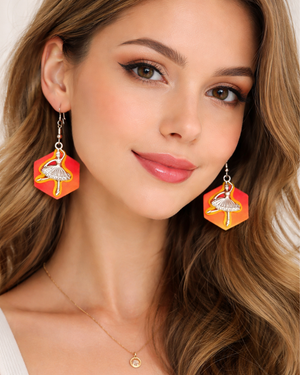 Handcrafted Ballerina Earrings