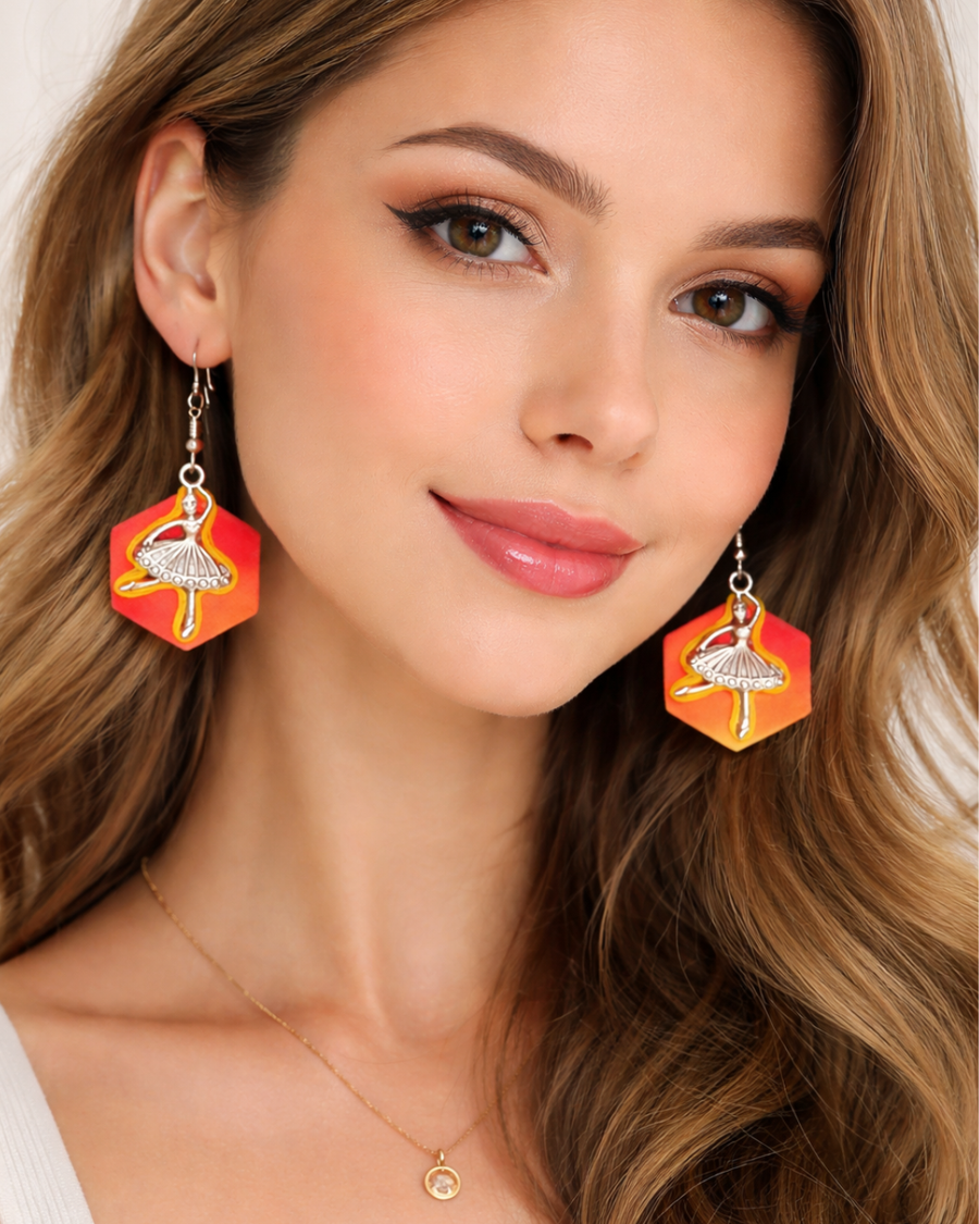 Handcrafted Ballerina Earrings