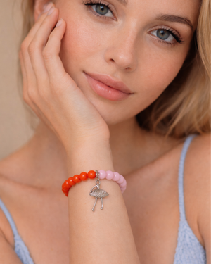 Elegant Beaded Charm Bracelet