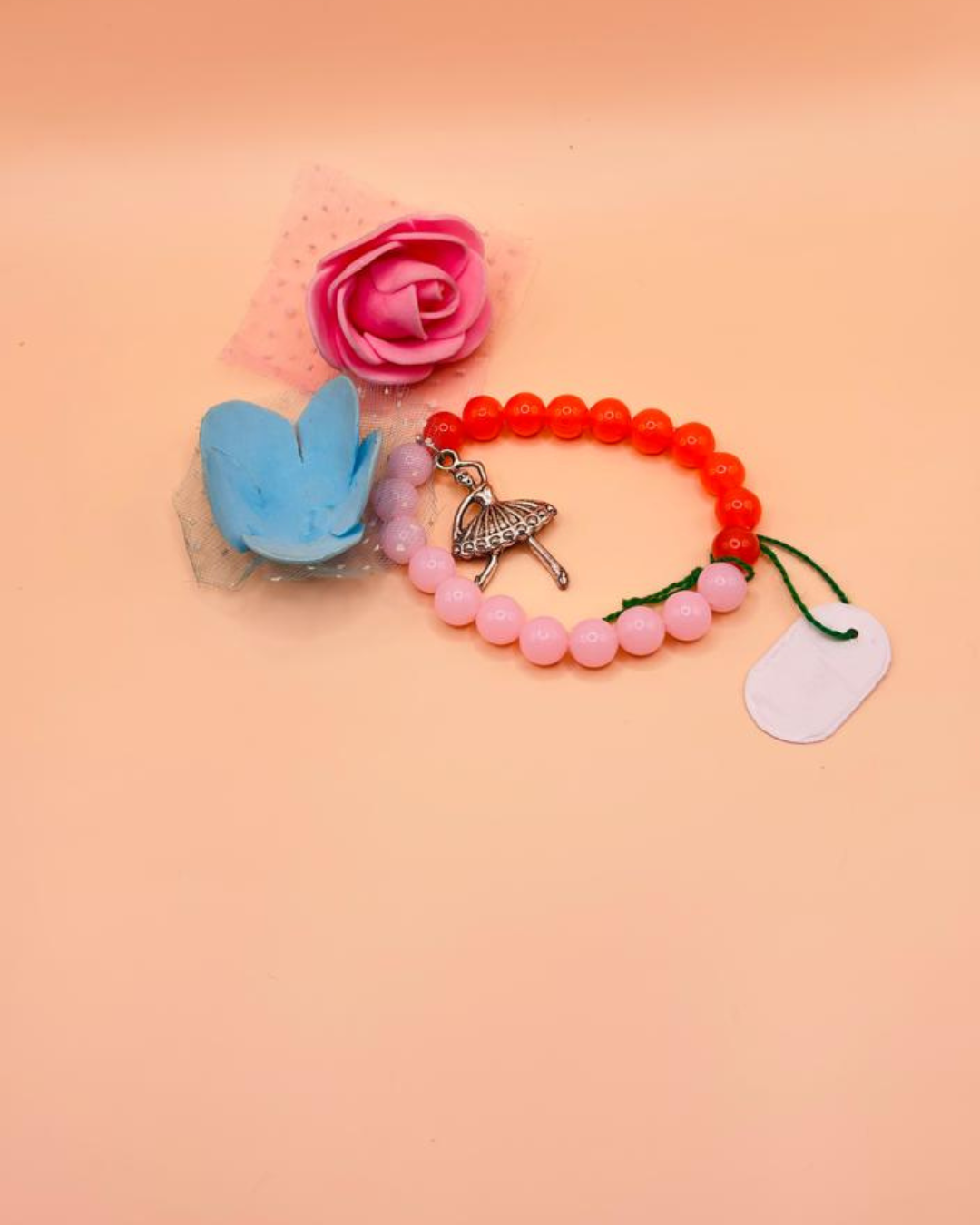 Elegant Beaded Charm Bracelet