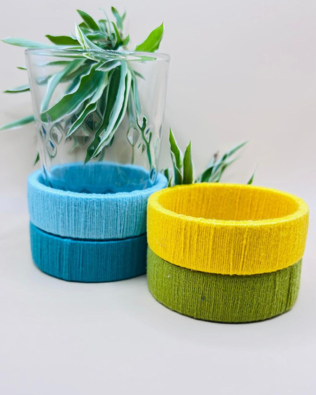 Set of Handmade Cotton Thread Bangles