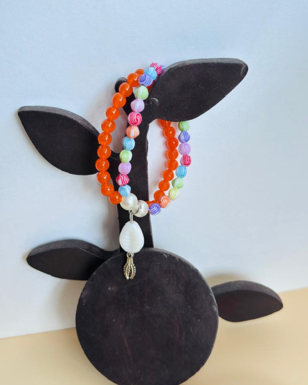 Vibrant Beads Charm Trendy Bracelet Set