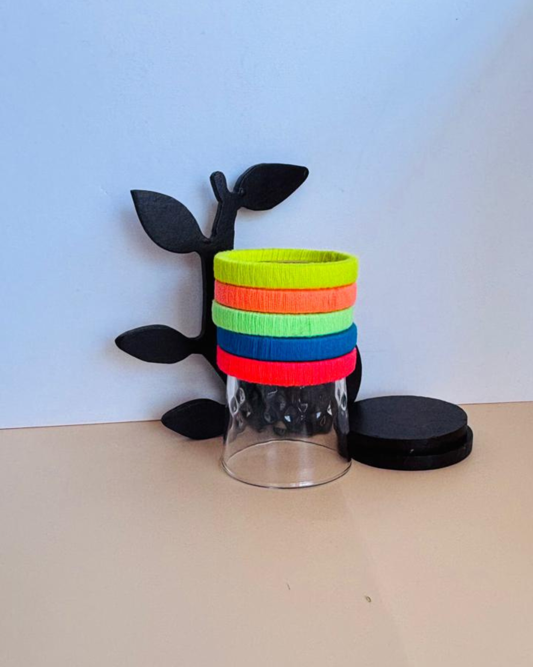 Neon colour Bangles-Set of -5