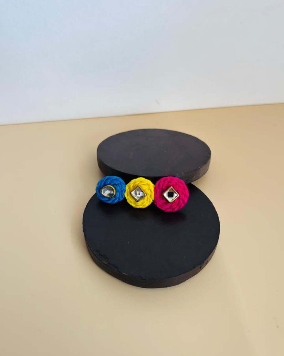 Triple Bloom Handmade Saree Pin