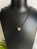 Anti tarnish cut crystal  Mangalsutra